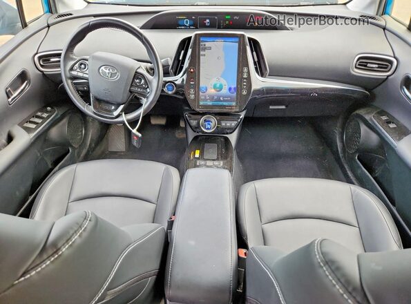 JTDKAMFP8M3175649 2021 TOYOTA PRIUS Turquoise Առջևի վահանակի տեսք