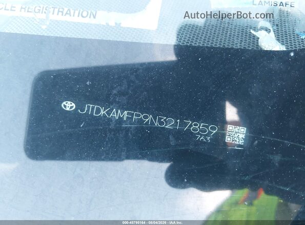 JTDKAMFP9N3217859 2022 TOYOTA PRIUS PRIME Silver 