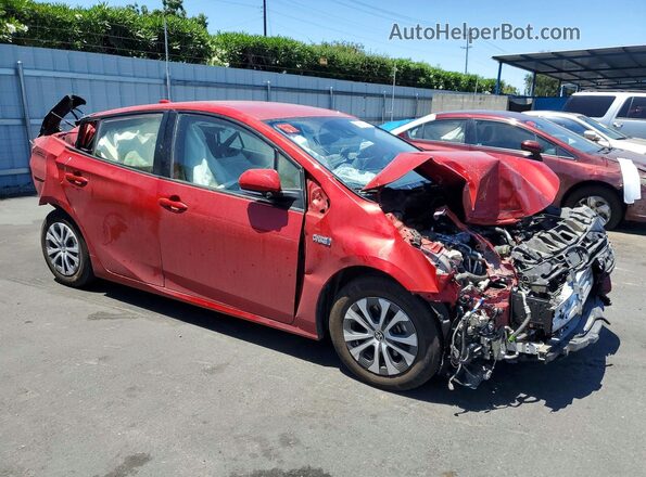 JTDKAMFPXN3221905 2022 TOYOTA PRIUS Red Vista interior delantera