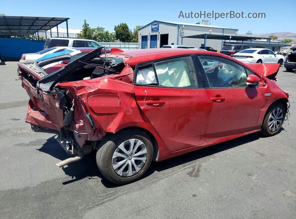 JTDKAMFPXN3221905 2022 TOYOTA PRIUS Red Vista trasera
