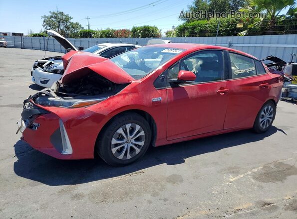 JTDKAMFPXN3221905 2022 TOYOTA PRIUS Red Trasero izquierdo