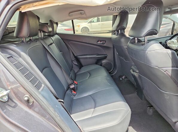 JTDKAMFPXN3224058 2022 TOYOTA PRIUS Gray Vista de los asientos traseros