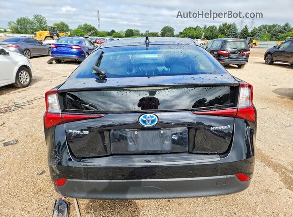 JTDKAMFU0M3128220 2021 TOYOTA PRIUS Black Вид ззаду