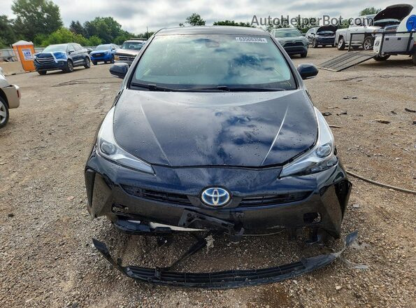 JTDKAMFU0M3128220 2021 TOYOTA PRIUS Black Вид спереду