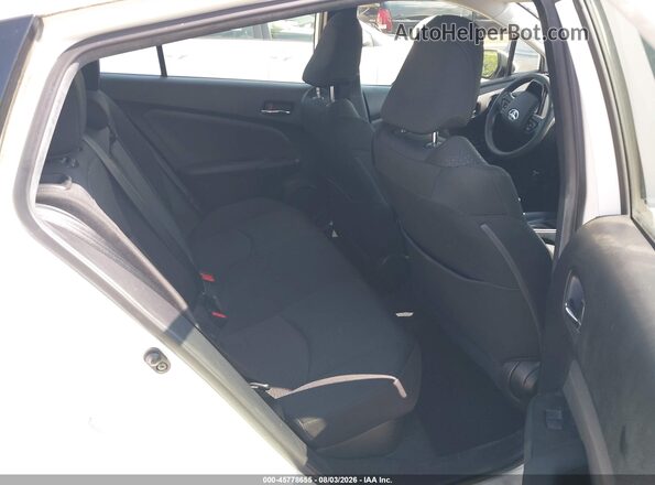 JTDKAMFU0M3144708 2021 TOYOTA PRIUS White VIN კოდის სტიკერის ხედი