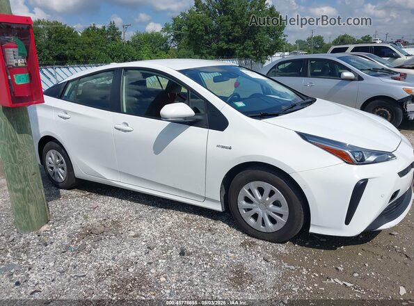 JTDKAMFU0M3144708 2021 TOYOTA PRIUS White უკანა სალონის ხედი