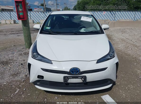 JTDKAMFU0M3144708 2021 TOYOTA PRIUS White ხელსაწყოთა პანელის ხედი