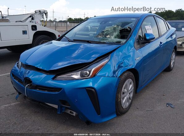 JTDKAMFU0N3158528 2022 TOYOTA PRIUS Синий Передняя левая четверть