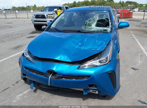 JTDKAMFU0N3158528 2022 TOYOTA PRIUS Синий Вид спереди