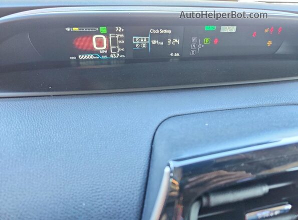JTDKAMFU0N3180402 2022 TOYOTA PRIUS Black Instrument cluster view