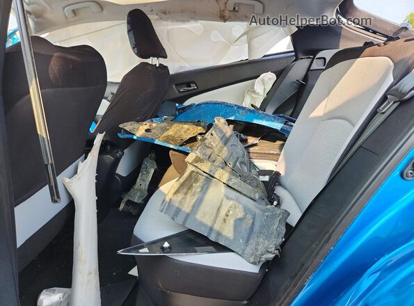 JTDKAMFU0N3189097 2022 TOYOTA PRIUS Blue Вид задніх сидінь