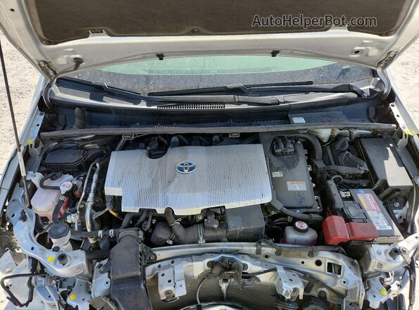 JTDKAMFU1N3177783 2022 TOYOTA PRIUS Silver Սալոնի հետևի տեսք