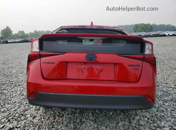 JTDKAMFU2M3127263 2021 TOYOTA PRIUS Red Rear view