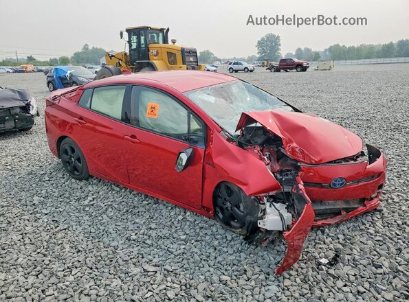 JTDKAMFU2M3127263 2021 TOYOTA PRIUS Red Front right