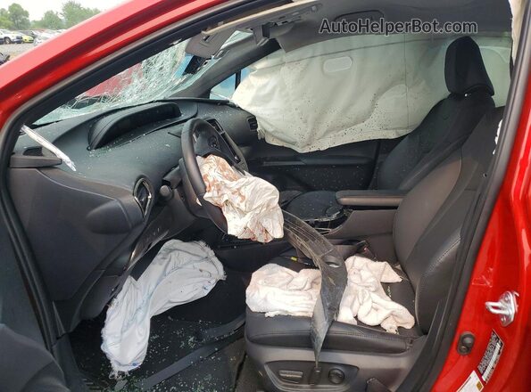 JTDKAMFU2M3127263 2021 TOYOTA PRIUS Red Front interior view