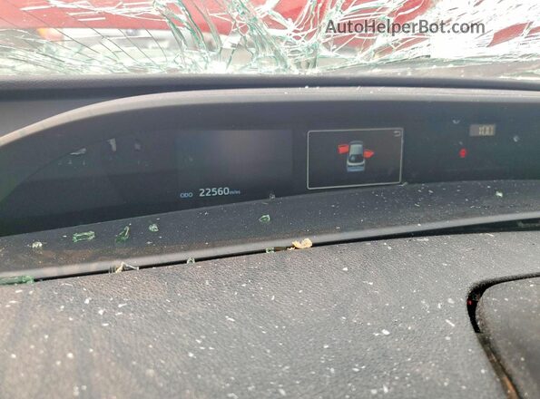 JTDKAMFU2M3127263 2021 TOYOTA PRIUS Red Instrument cluster view