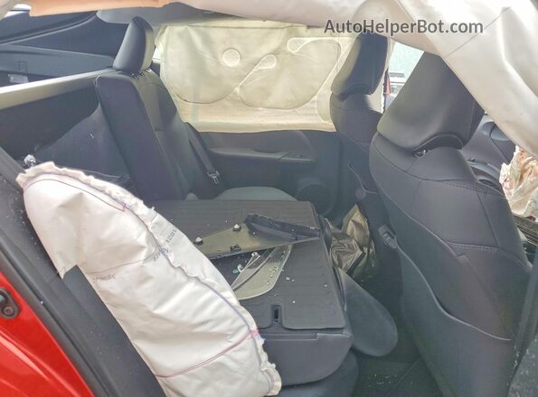 JTDKAMFU2M3127263 2021 TOYOTA PRIUS Red Rear seats view