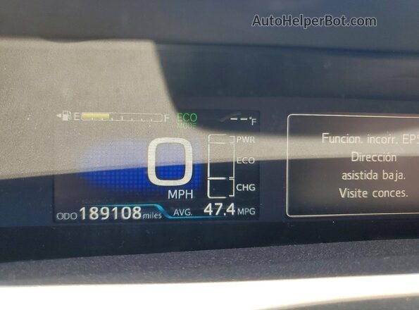 JTDKAMFU2M3142247 2021 TOYOTA PRIUS Silver Instrument cluster view