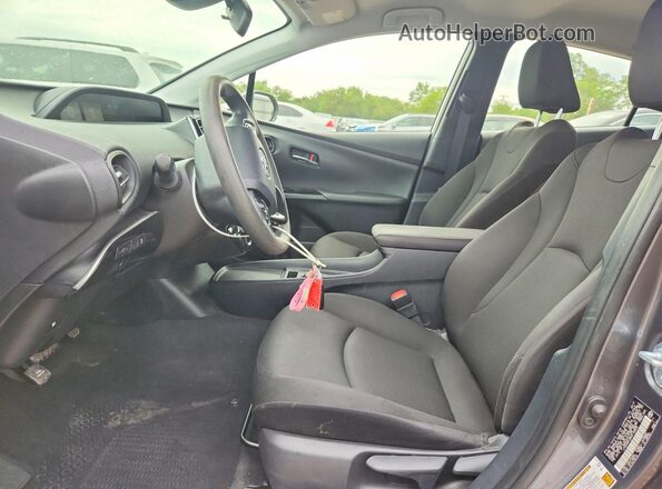 JTDKAMFU2M3143835 2021 TOYOTA PRIUS Gray Вид салону спереду