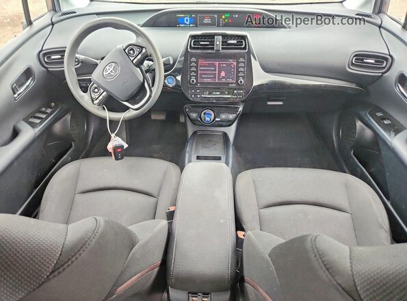 JTDKAMFU2M3143835 2021 TOYOTA PRIUS Gray Вид панелі приладів
