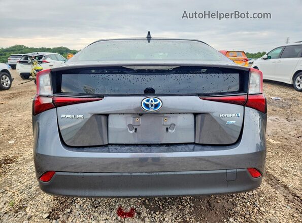JTDKAMFU2M3143835 2021 TOYOTA PRIUS Gray Вид ззаду