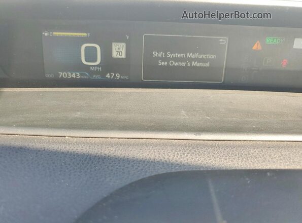 JTDKAMFU2N3163794 2022 TOYOTA PRIUS White Widok zestawu wskaźników