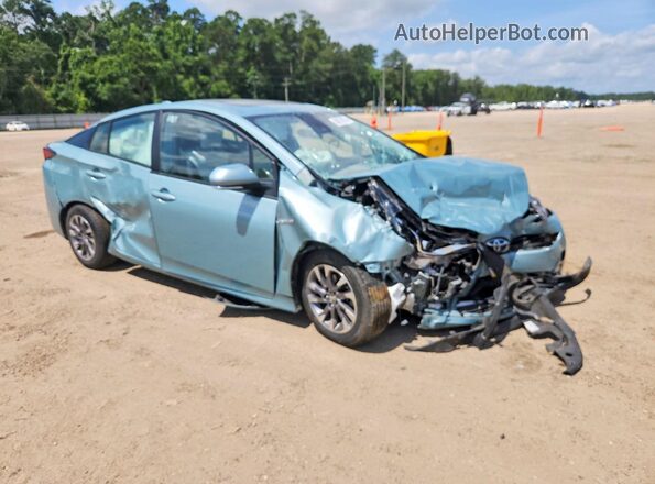 JTDKAMFU2N3169109 2022 TOYOTA PRIUS Turquoise Przód prawy