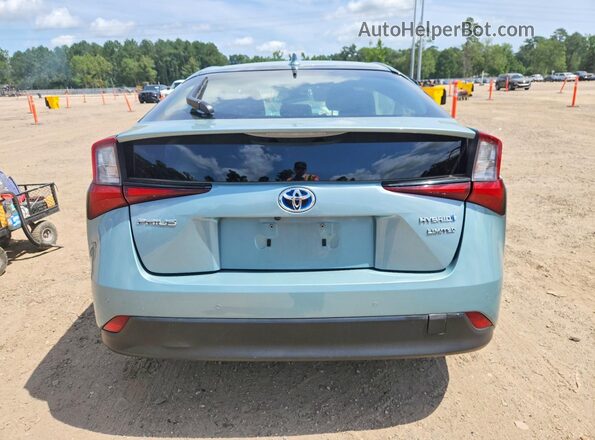 JTDKAMFU2N3169109 2022 TOYOTA PRIUS Turquoise Widok z tyłu