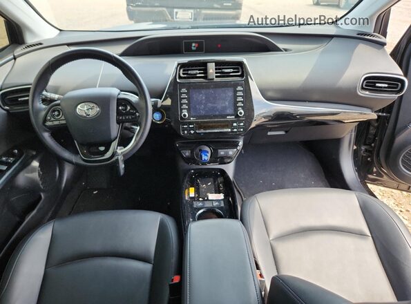 JTDKAMFU2N3172110 2022 TOYOTA PRIUS Black Widok deski rozdzielczej