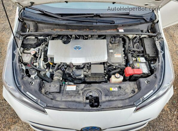 JTDKAMFU3M3140393 2021 TOYOTA PRIUS Белый Вид задней части салона
