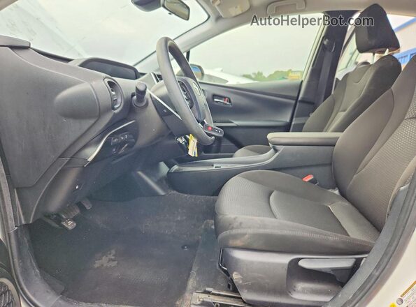 JTDKAMFU3M3140393 2021 TOYOTA PRIUS Белый Вид салона спереди