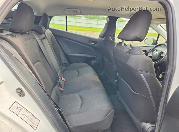 JTDKAMFU3M3140393 2021 TOYOTA PRIUS Белый Вид задних сидений
