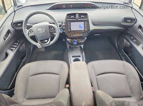 JTDKAMFU3M3140393 2021 TOYOTA PRIUS Белый Вид панели приборов
