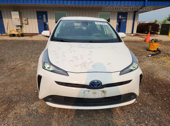 JTDKAMFU3M3140393 2021 TOYOTA PRIUS Белый Вид спереди