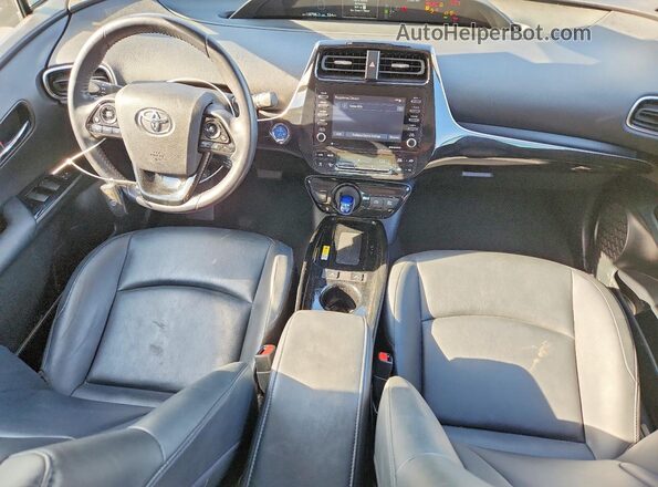JTDKAMFU3M3141205 2021 TOYOTA PRIUS Black Widok deski rozdzielczej