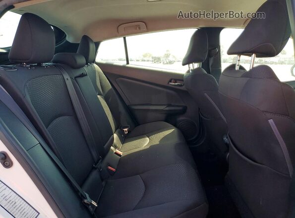 JTDKAMFU3M3144153 2021 TOYOTA PRIUS White უკანა სავარძლების ხედი
