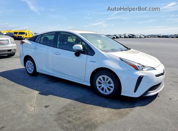JTDKAMFU3M3144153 2021 TOYOTA PRIUS White წინა მარჯვენა