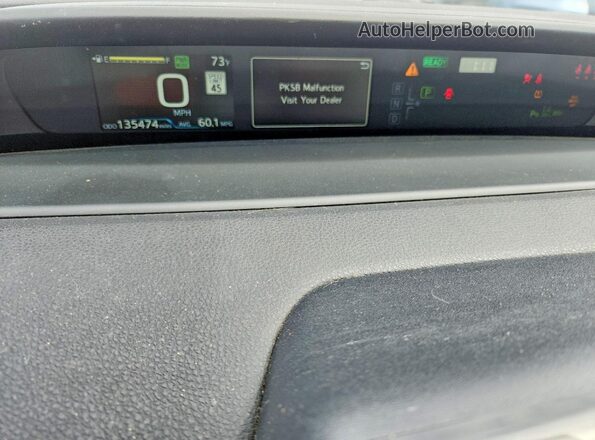JTDKAMFU3N3159611 2022 TOYOTA PRIUS White Instrument cluster view