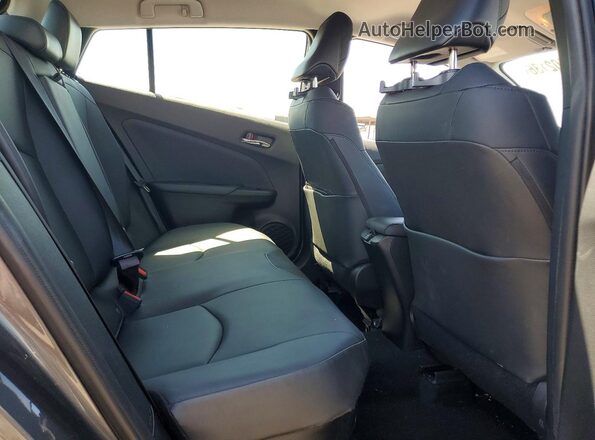 JTDKAMFU3N3163626 2022 TOYOTA PRIUS Charcoal უკანა სავარძლების ხედი