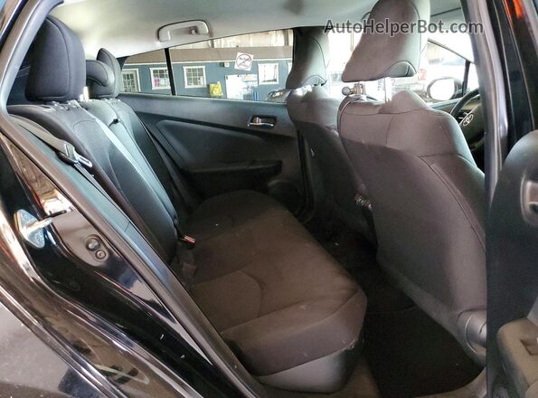 JTDKAMFU3N3187523 2022 TOYOTA PRIUS Black უკანა სავარძლების ხედი