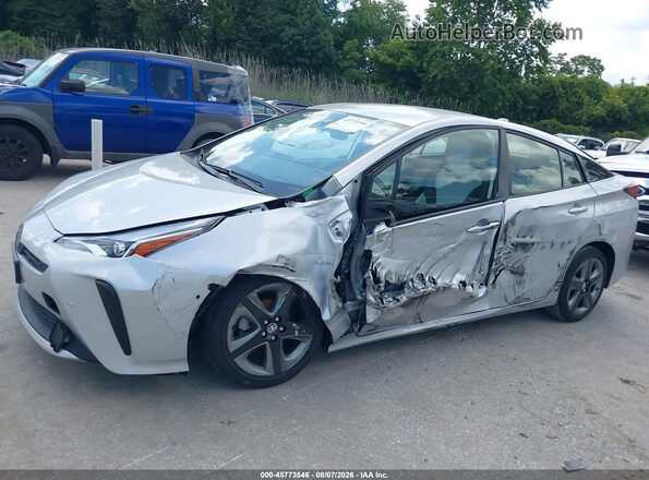 JTDKAMFU4M3134568 2021 TOYOTA PRIUS Silver Vista frontal