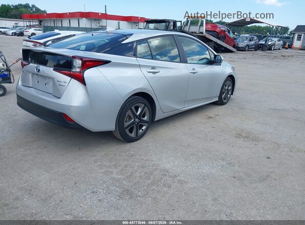 JTDKAMFU4M3134568 2021 TOYOTA PRIUS Silver Trasero derecho