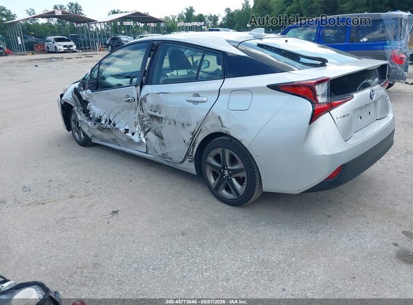 JTDKAMFU4M3134568 2021 TOYOTA PRIUS Silver Trasero izquierdo