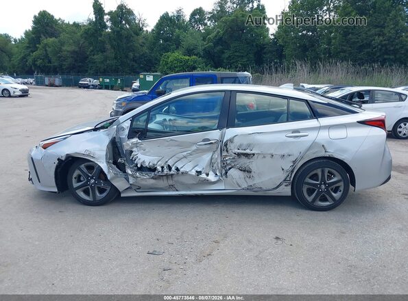 JTDKAMFU4M3134568 2021 TOYOTA PRIUS Silver Vista interior de 360 grados