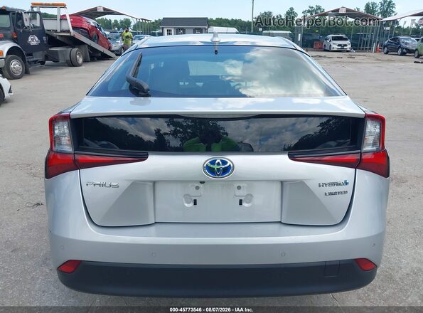 JTDKAMFU4M3134568 2021 TOYOTA PRIUS Silver 