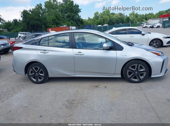 JTDKAMFU4M3134568 2021 TOYOTA PRIUS Silver Vista interior trasera