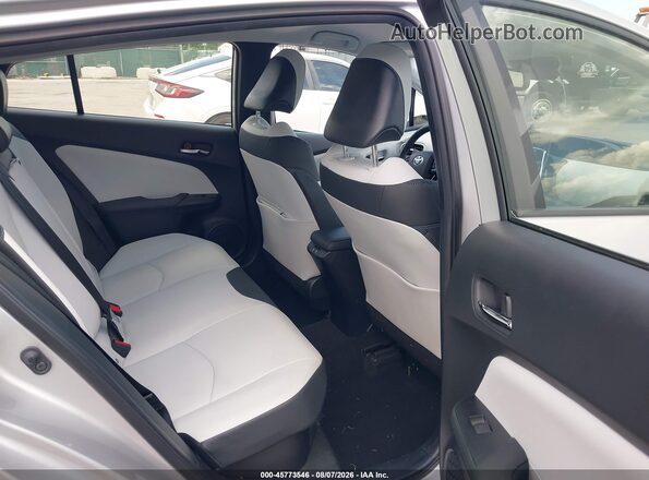 JTDKAMFU4M3134568 2021 TOYOTA PRIUS Silver Vista de la etiqueta del VIN