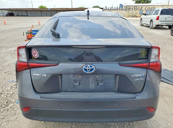 JTDKAMFU4M3141939 2021 TOYOTA PRIUS Gray უკანა ხედი