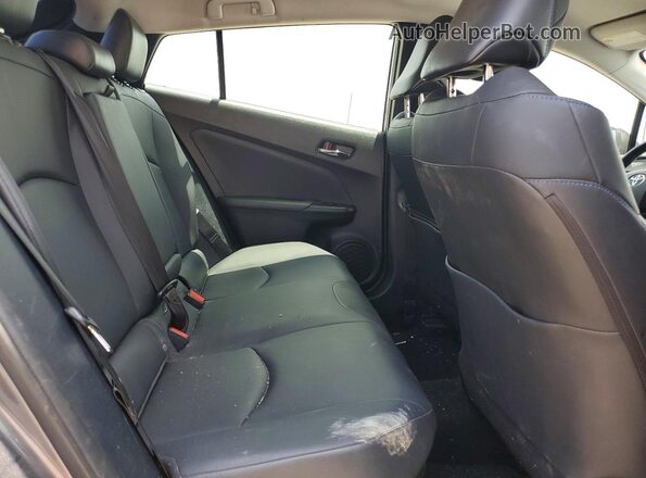 JTDKAMFU4M3141939 2021 TOYOTA PRIUS Gray უკანა სავარძლების ხედი
