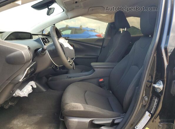 JTDKAMFU4M3147014 2021 TOYOTA PRIUS Black Вид салону спереду